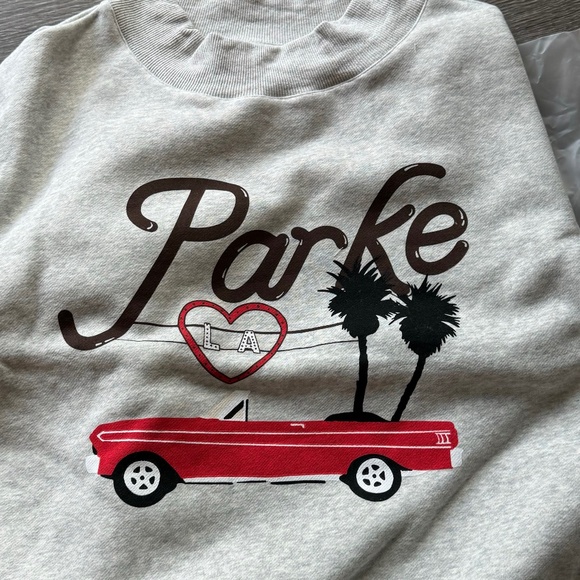 PARKE Los Angeles Graphic Mockneck NWT - Picture 1 of 7